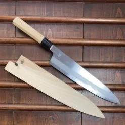 Sakai Kikumori 'Kikuzuki Kasumi' 270mm Gyuto - Shirogami 2 - W/ Saya