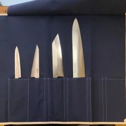 KANDA CO., LTD Canvas Knife Roll - Blue Kitchen Tools