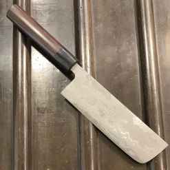 Hitohira GR 150mm Nakiri Iron Clad Aogami 2 Damascus