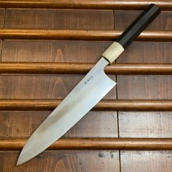 Hitohira Togashi Yohei 240mm Gyuto Aogami 2 Mizu Honyaki Taihei Ebony W Saya