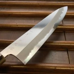 Hitohira Tanaka Kyuzo 240mm Gyuto Stainless Clad Aogami 1 Taihei Ebony Handle