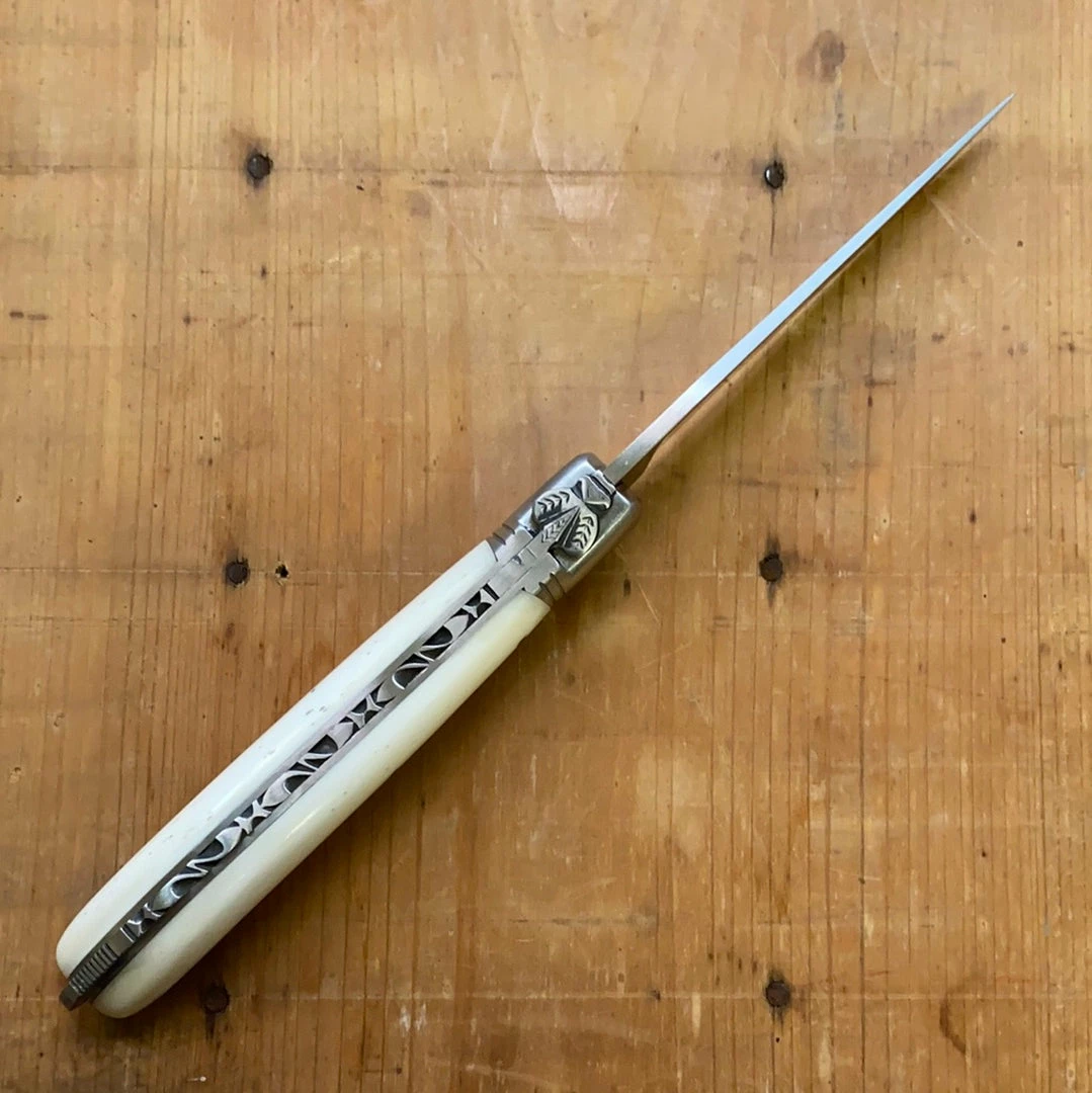 Fontenille Pataud 'Laguiole Nature' 12cm - Cow Bone Lockback