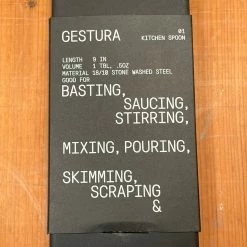 Gabriel Rudolph Gestura 9” 00 Oro Golden Stainless Steel Kitchen Slotted Spoon