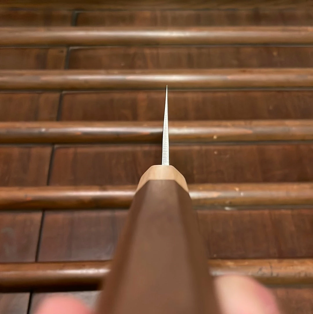 Hitohira TD 210mm Gyuto SLD Nashiji Walnut Handle