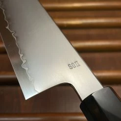 H&K Myojin Naohito 180mm Santoku SG2 Stainless Kasumi Teak