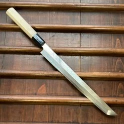 Hitohira Kikuchiyo Manzo 270mm Sakimaru Takobiki Aogami 2 Ho Wood W/ Saya