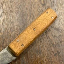 Bernal Cutlery The Vault Unmarked 5” Carbon Steel Hand Forged Skinning Knife Beech Handle 1890’s-1930’s