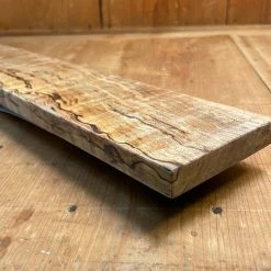 Knife En Place Harmony Spalted Curly Maple With Translucent Black Epoxy - 19.5x3.125"