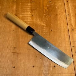 Trade In - Sugimoto 165mm Nakiri Kurouchi Carbon Steel With Saya | Box