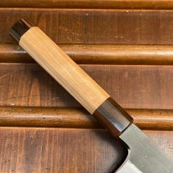 Hitohira Togashi 240mm Gyuto Aogami 2 Kurouchi Cherry Handle (Ebony End)