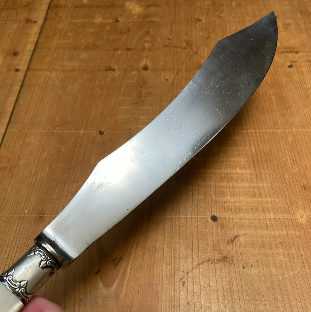 Bernal Cutlery Table | Steak LF&C Universal Carving Set Carbon Steel & Mother Of Pearl In Box Early 20th C 1909-