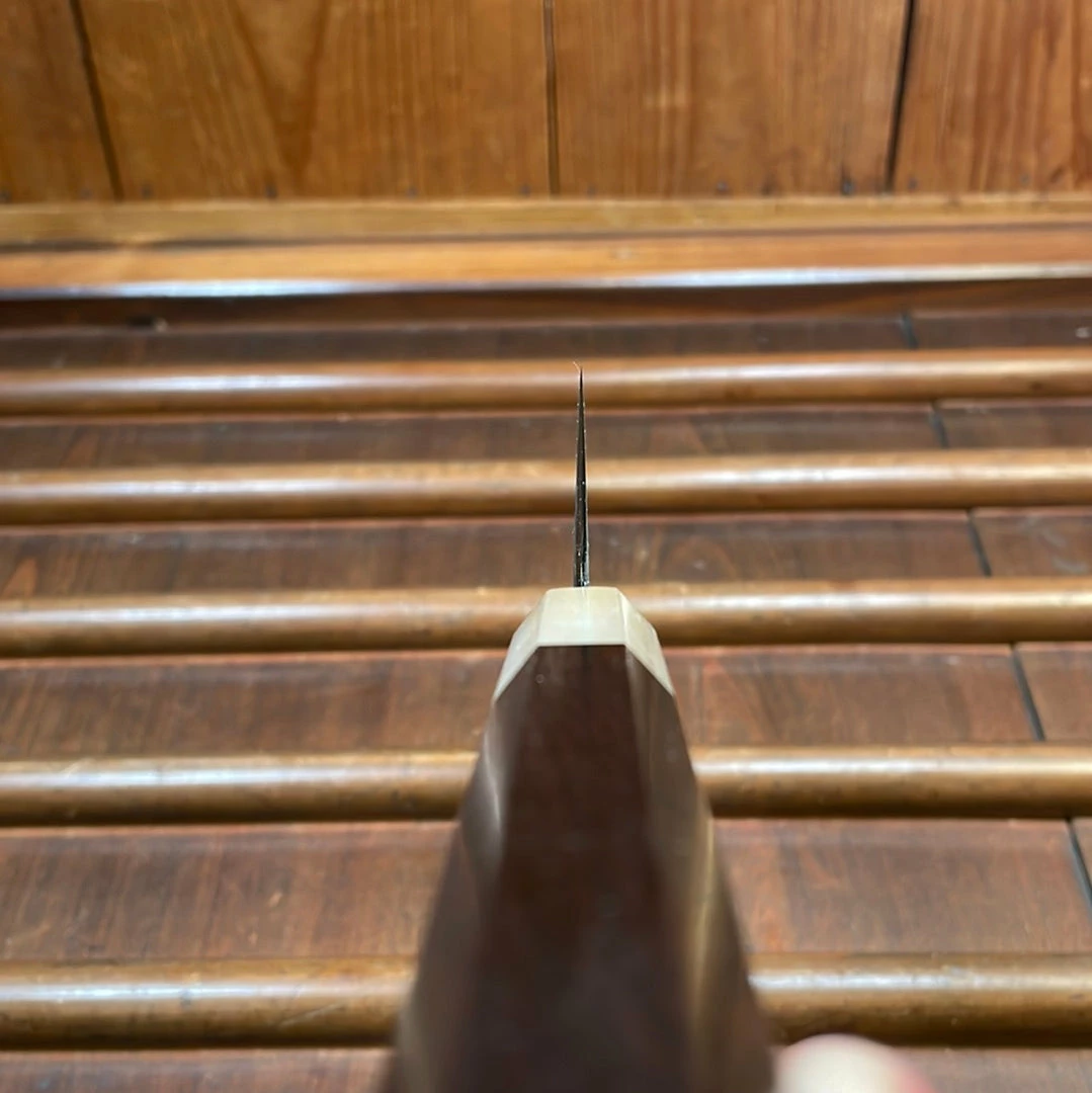 Hitohira Tanaka Yohei 210mm Gyuto Aogami 1 Kasumi Ebony Handle