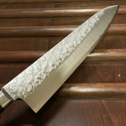 Hitohira T10 210mm Gyuto Tsuchime Pakka Handle