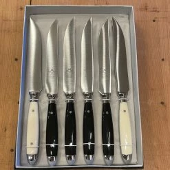 Eichenlaub Tableware Eichenlaub Forged Tableware - Steak Knife Table Length-'Light And Shade' Polished - Set Of 6