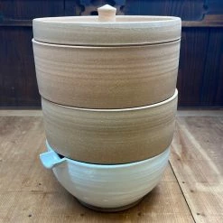 Table | Steak Millet & Hammer Terracotta / White Ceramic Microgreen Sprouter