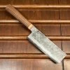 Blenheim Forge 150mm Nakiri Iron Clad Aogami Super Walnut & Brass