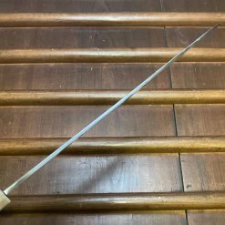 Hitohira Tanaka Manzo 300mm LEFTY Kiritsuke Yanagi Aogami 1 Damascus Ebony W/ Saya