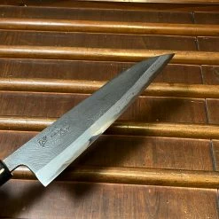 H&K Tsukasa Hinoura 210mm Gyuto Shirogami Warikomi Unryu Suminagashi Double Horn Enju