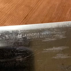 Bernal Cutlery J. A. Henckels 10” Chef Knife Handforged Carbon Steel 1960’ Early 70’s The Vault
