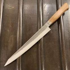 Hitohira TD 240mm Sujihiki Stainless Clad Aogami 2 Nashiji Western