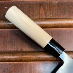 Hitohira Morihei Yoshitomo 165mm Deba Carbon Steel Poplar Handle Morihei Hisamoto