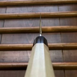 Sakai Kikumori'Sori' 270mm Kiritsuke Sujihiki - Aogami 1 Suminagashi