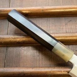 Hitohira Tanaka Manzo 300mm Yanagi Aogami 1 Damascus Ebony W/ Saya