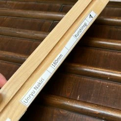 Robert Herder - Windmühlenmesser Tsukasa Hinoura 180mm Nakiri Shirogami Warikomi Unryu Suminagashi Burnt Chestnut Horn