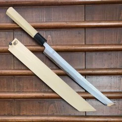 Sakai Kikumori 'Kikuzuki Uzu' 270mm Sakimaru Takohiki - Aogami 1 - W/ Saya