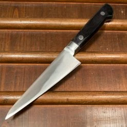 Hitohira Morihei Hisamoto Hagane 135mm Honesuki Kaku Carbon Steel Pakka Handle