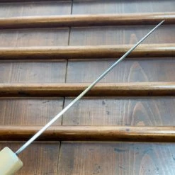 Hitohira Togashi 210mm Gyuto Kasumi Stainless Clad Shirogami 1 Ebony Blonde Handle