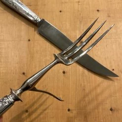 Bernal Cutlery The Vault French Carving Set Silver & Carbon Steel Paris Acier Forge