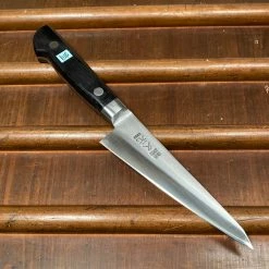 Hitohira Morihei Hisamoto Hagane 135mm Honesuki Kaku Carbon Steel Pakka Handle