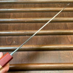 Nakajo Tagai Sanjo 210mm Gyuto Migaki Stainless Clad Shirogami 2 Oak And Bubinga Handle