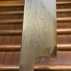 H&K Hatsukokoro Komorebi 180mm Santoku Aogami 2 Damascus Ebony Handle