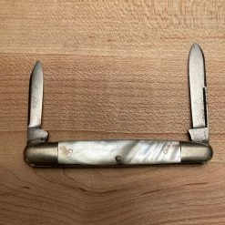 Bernal Cutlery Case Tested XX 3 1/8” Pen Knife Pearl 1914-20 Vintage Pocket