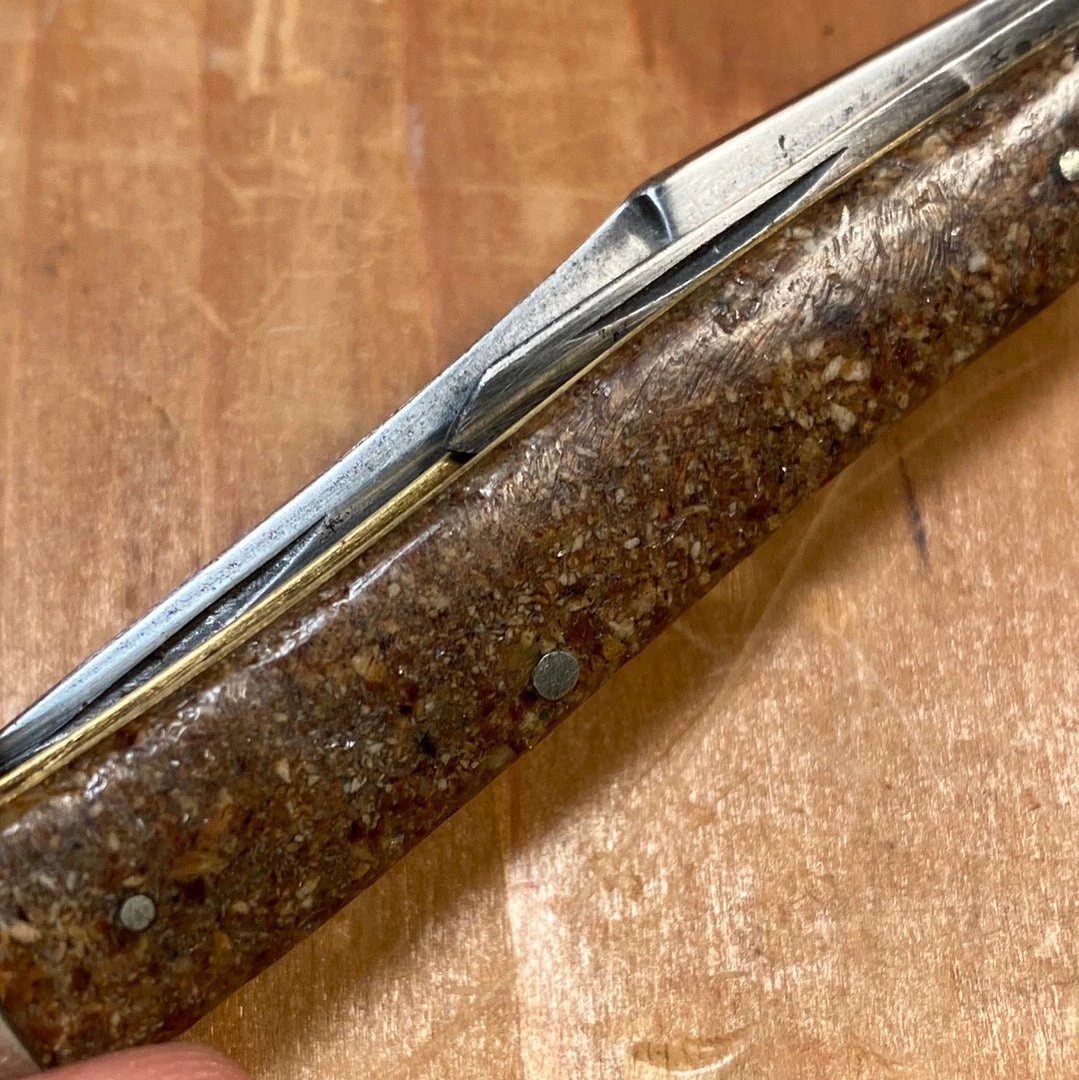 Bernal Cutlery The Vault NY Knife Co 2 7/8โ Dog Leg Jack Knife Pyralin 1856-1931