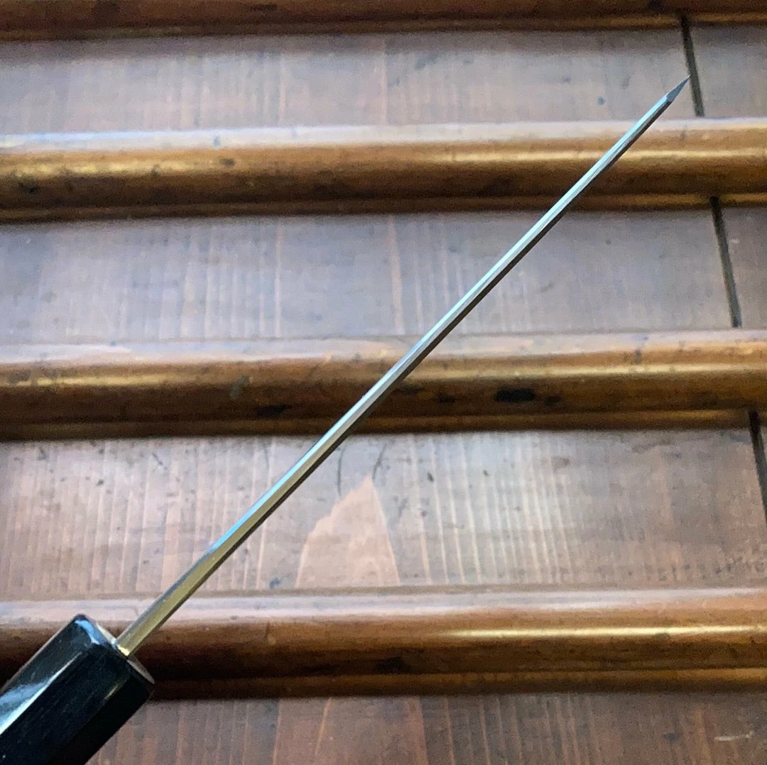 Sakai Kikumori 'Kikuzuki Uzu' 135mm Kiritsuke Petty Aogami 1 W/ Saya