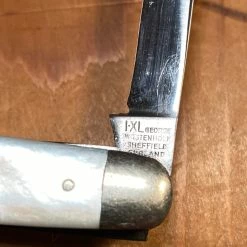 Bernal Cutlery Geo Wostenholm IXL 3” Pen Knife Stainless Pearl 1930-71 The Vault