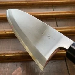 Hitohira Togashi LEFTY 165mm Deba Shirogami 1 Tachi Ho Wood W/ Saya