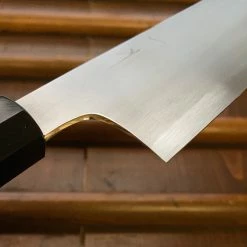 Hitohira Gorobei Rikichi 210mm Gyuto Shirogami 2 Kasumi Ho Wood