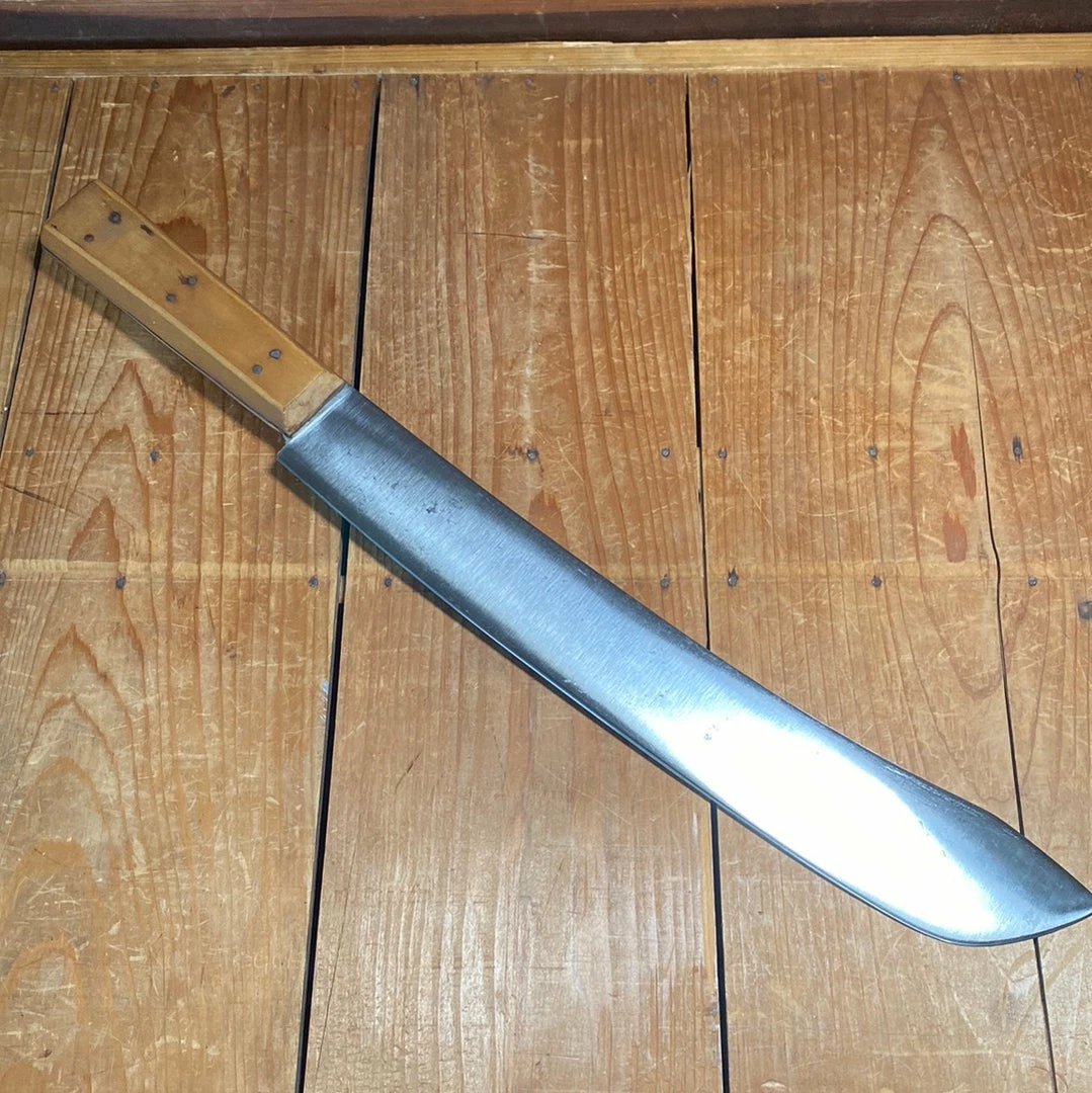 Bernal Cutlery The Vault A J Jordan 14" Heavy Bullnose Butcher Double Shear Steel Boxwood Is 1871-1926 18.57oz