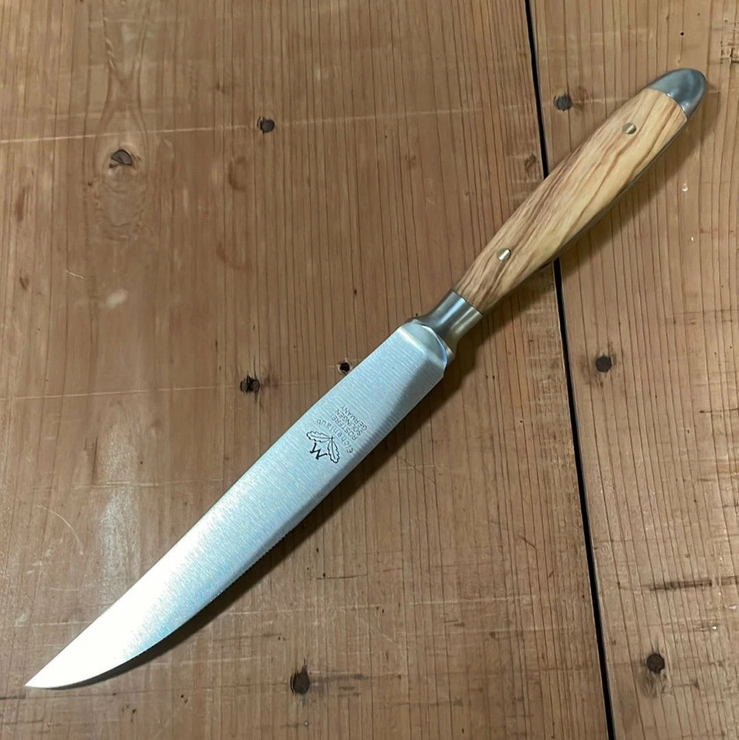 Eichenlaub Tableware Eichenlaub Forged Tableware - Steak Knife Table Length- Olive Matte- Set Of 6