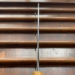 Fukui Hado Sumi 210mm Kiritsuke Gyuto Shirogami #2 Kurouchi Finish - Burnt Oak