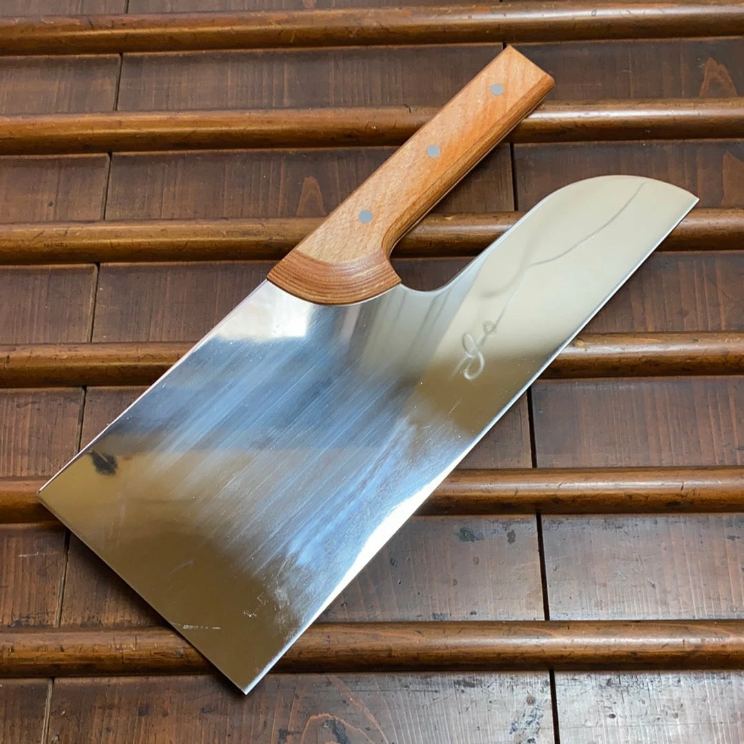 Hitohira Tsubaya Sobakiri 330mm Stainless Pakka Handle