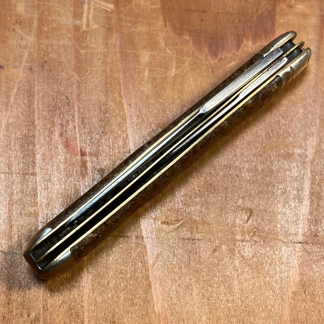 Bernal Cutlery The Vault NY Knife Co 2 7/8โ Dog Leg Jack Knife Pyralin 1856-1931