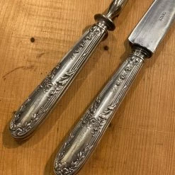 Bernal Cutlery The Vault French Carving Set Silver & Carbon Steel Paris Acier Forge