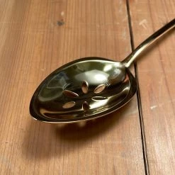 Gabriel Rudolph Gestura 9” 00 Oro Golden Stainless Steel Kitchen Slotted Spoon