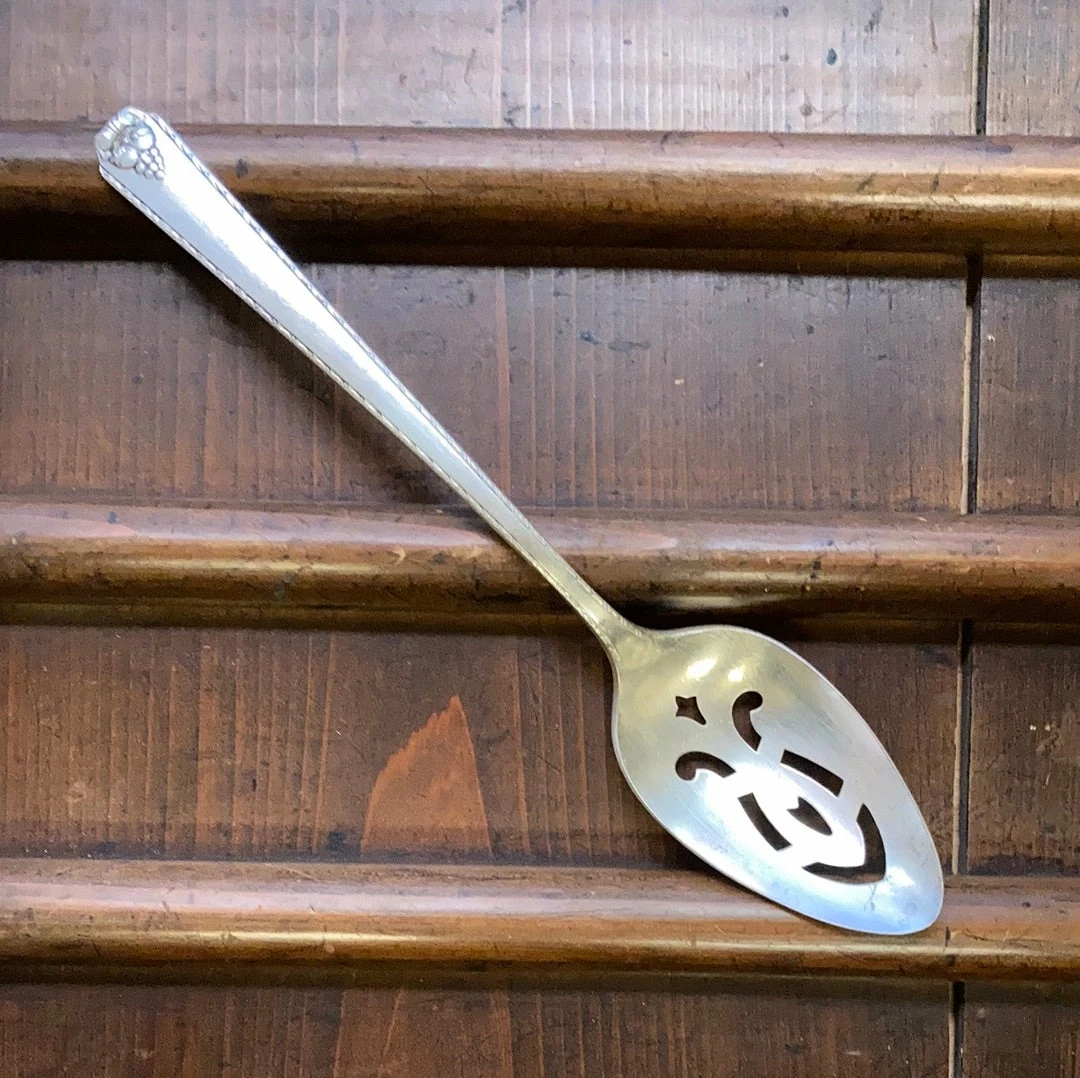 Bernal Cutlery Assorted Large Silver Plate Slotted Spoons 8.5-9"