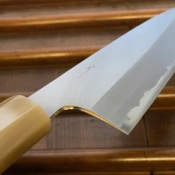 Hitohira Togashi 240mm Gyuto Stainless Clad Shirogami 1 Ziricote Handle